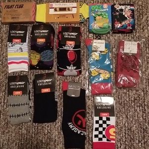 Loot crate lot of 13 socks brand new